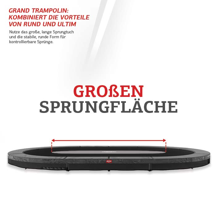 BERG Trampolin Grand Favorit InGround Oval