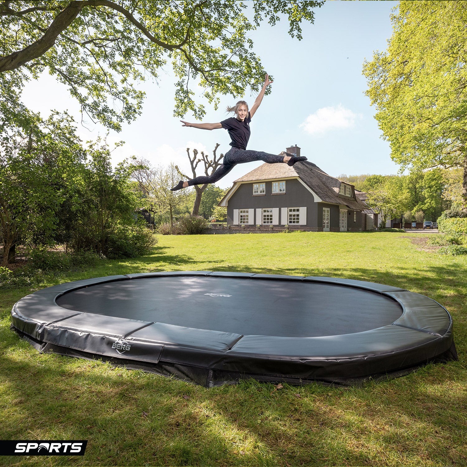 BERG Trampolin Elite InGround Rund